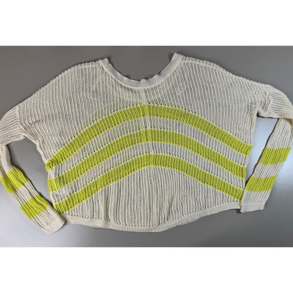 Roxy Cream and Yellow Crew Neck Sweater - Picture 12 of 15